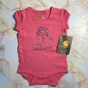 Carhartt Baby Girl Coral Onesies NWT